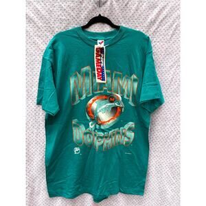 Vintage Miami Dolphins T-shirt Artex Men's XLarge Made in USA new with tags
